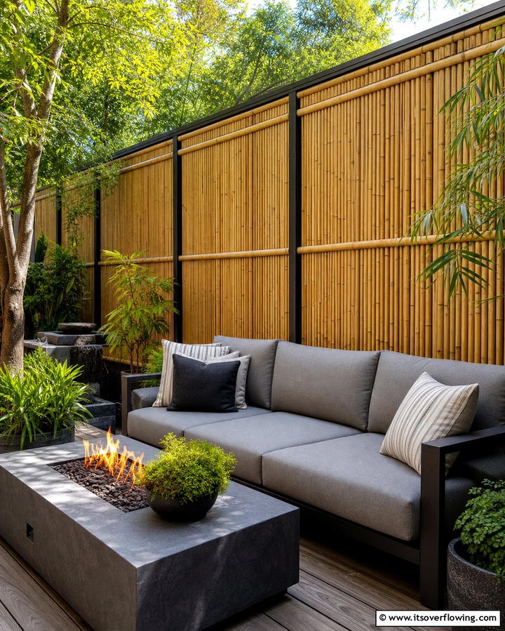 Bamboo Panel Fencing - 25 Temporary Fence Ideas for Versatile Outdoor Spaces