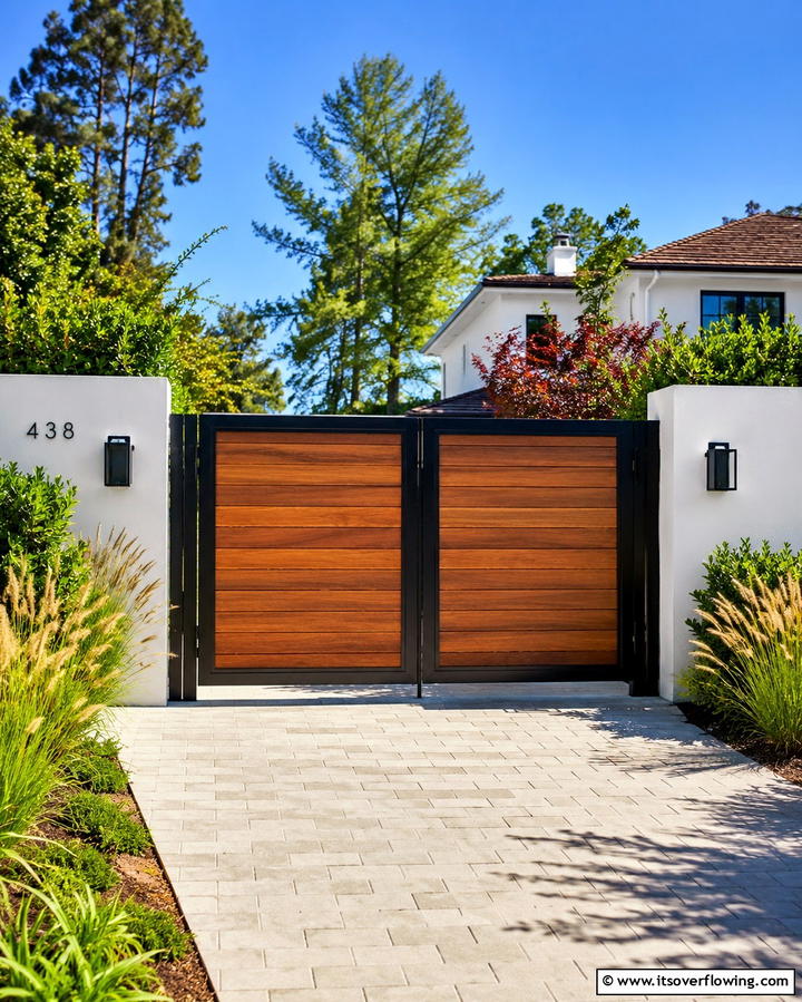 Bamboo Privacy Gate - 25 Fence Gate Ideas for Stylish and Secure Yards