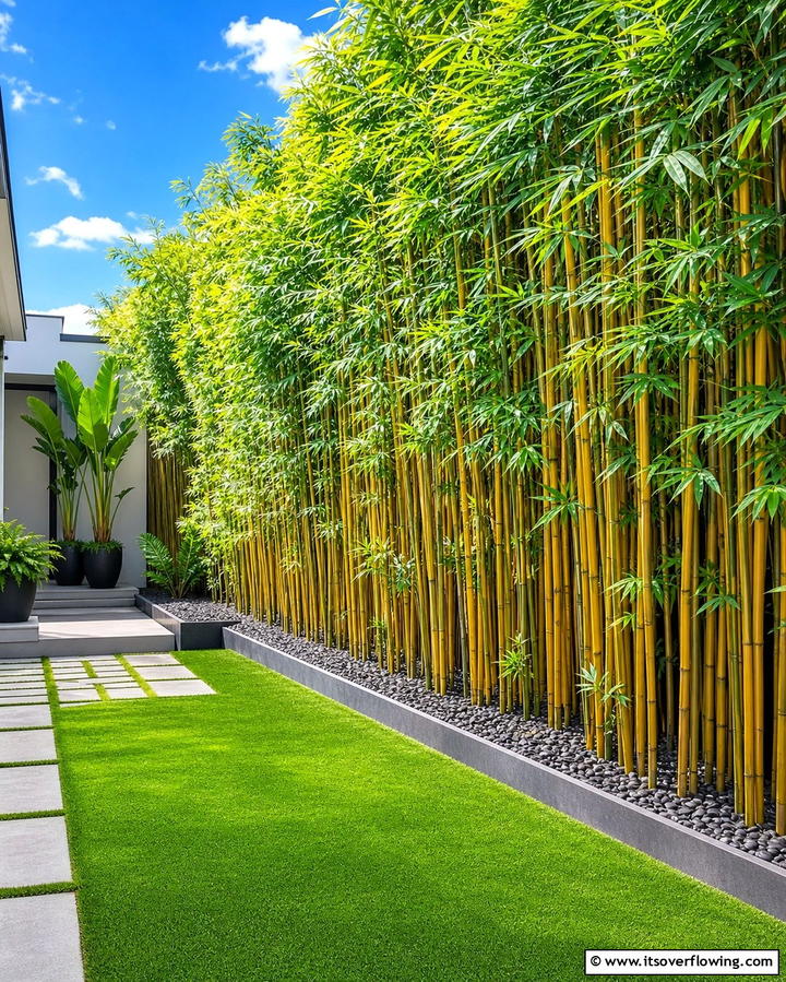 Bamboo Privacy ScreensExact - 25 Tropical Garden Ideas for a Lush Outdoor Oasis