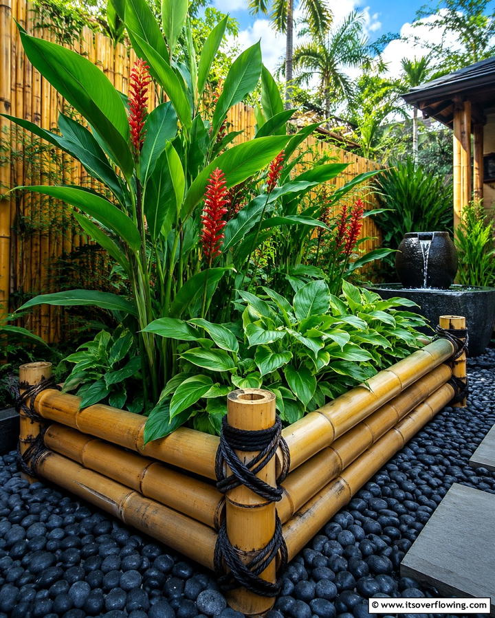 Bamboo Raised Beds - 25 Inexpensive Raised Garden Bed Ideas for Your Yard