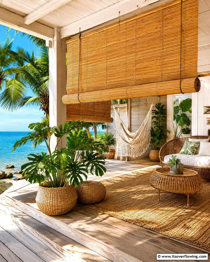 Bamboo Roll Up Awnings - 25 Stunning Deck Awning Ideas for Outdoor Living