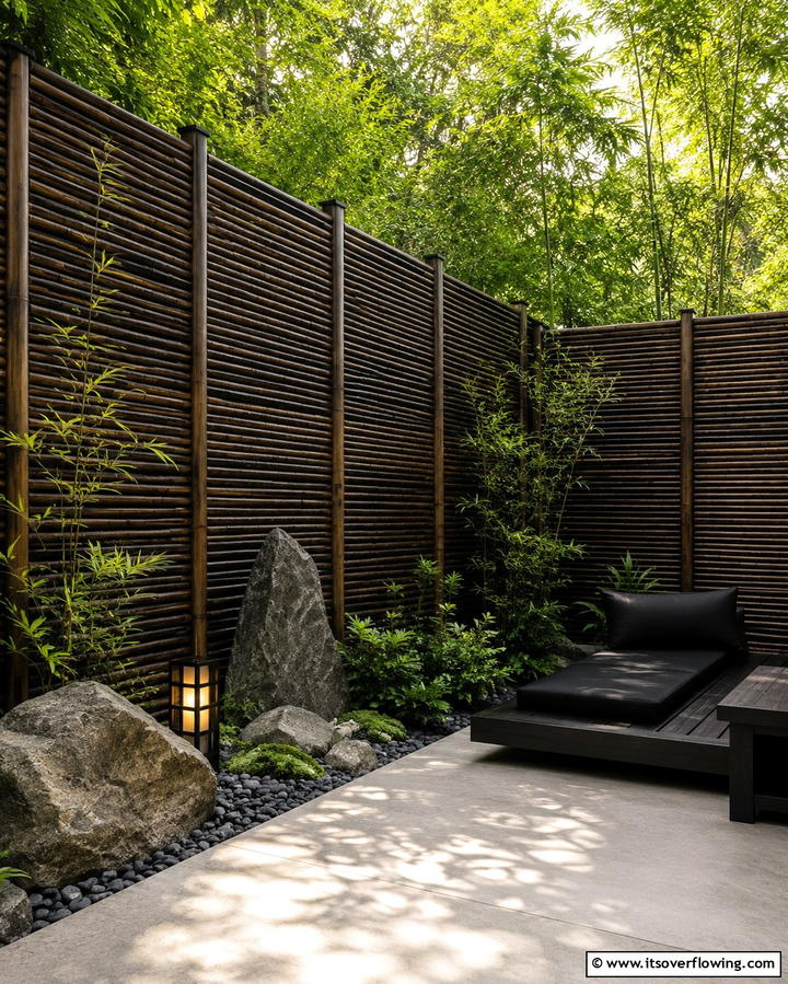 Bamboo Screens for a Natural Barrier - 25 Privacy Patio Ideas for a Secluded Outdoor Oasis