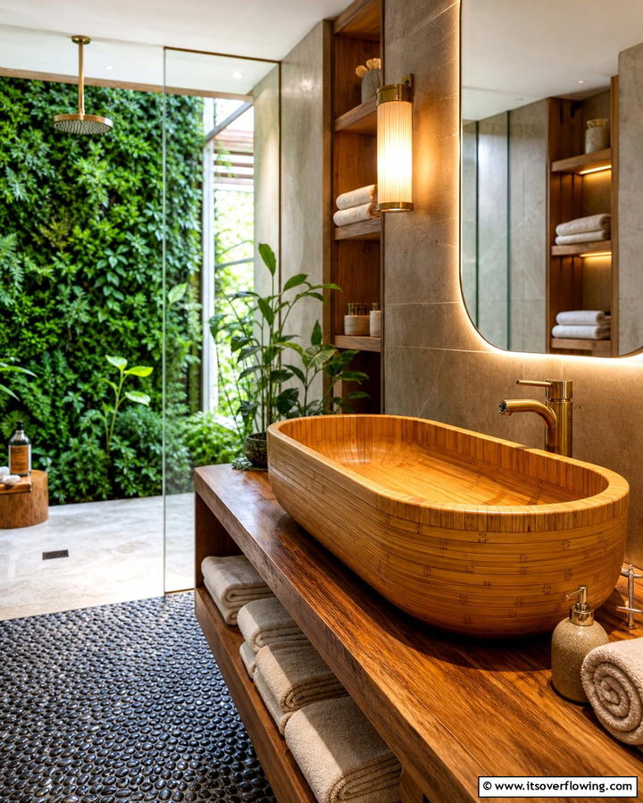Bamboo Sinks for Eco Friendly Elegance - 25 Bathroom Sink Ideas for Style and Functionality