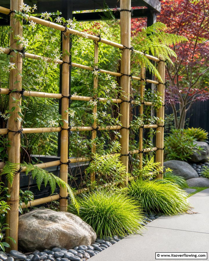 Bamboo Trellis Design - 21 Garden Trellis Ideas to Support Climbing Plants Stylishly