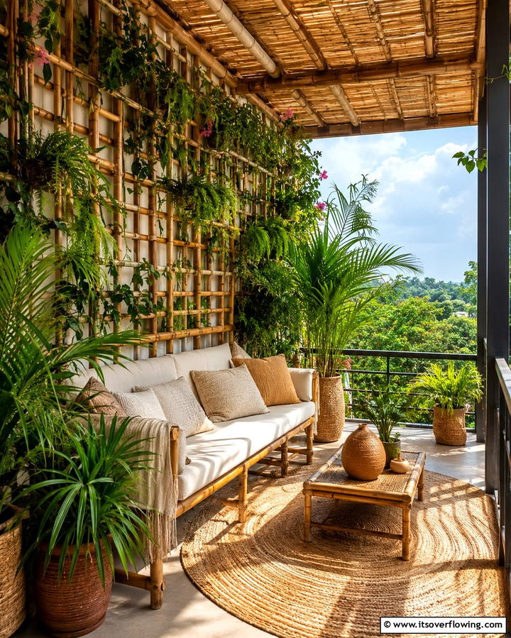 Bamboo TrellisExact - 25 Beautiful Balcony Trellis Ideas for Your Space