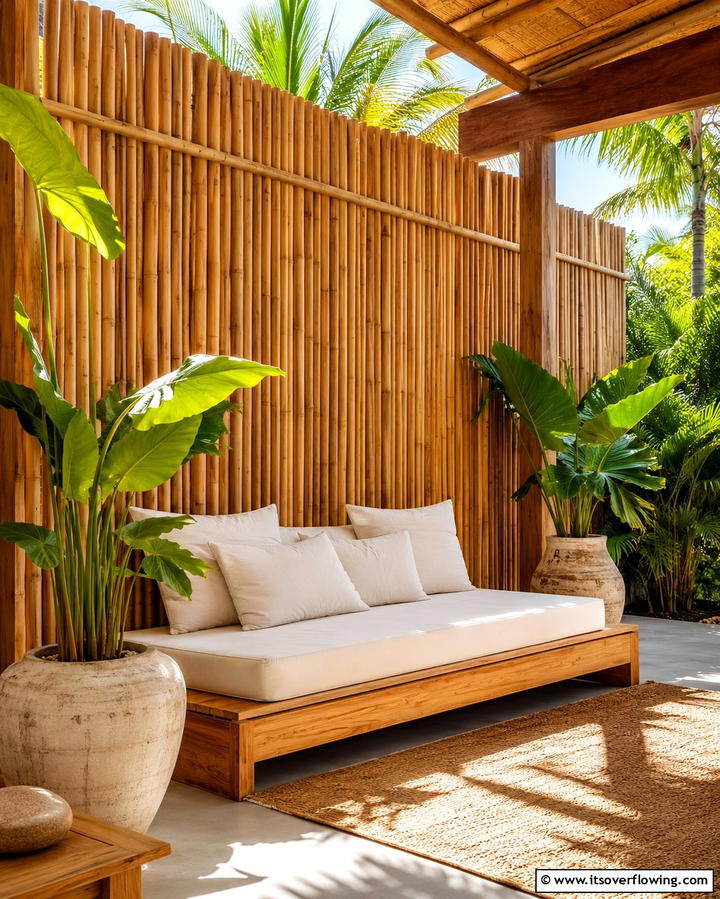 Bamboo Walls - 25 Patio Wall Ideas to Transform Your Outdoor Space