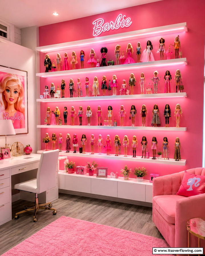 Barbie Doll Display Shelves - 25 Fun Barbie Room Ideas for Kids and Collectors