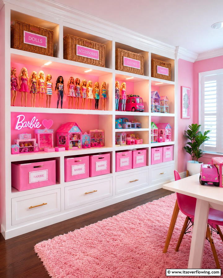 Barbie Toy Storage - 25 Fun Barbie Room Ideas for Kids and Collectors