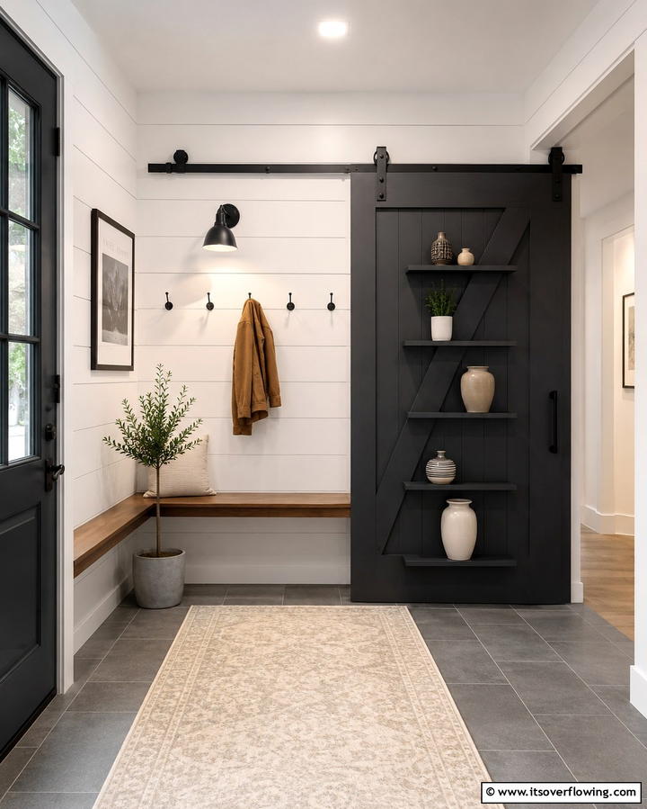 Barn Door with Storage Solutions - 30 Stylish Barn Door Ideas for Modern Home Organization