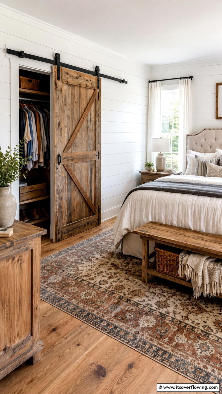 Barn Style Sliding Door - 30 Closet Door Ideas to Enhance Style and Functionality