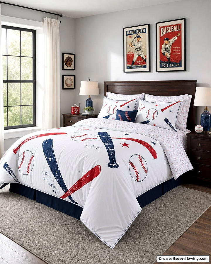 Baseball Themed Bedding Sets - 20 Baseball Room Decor Ideas for Fans