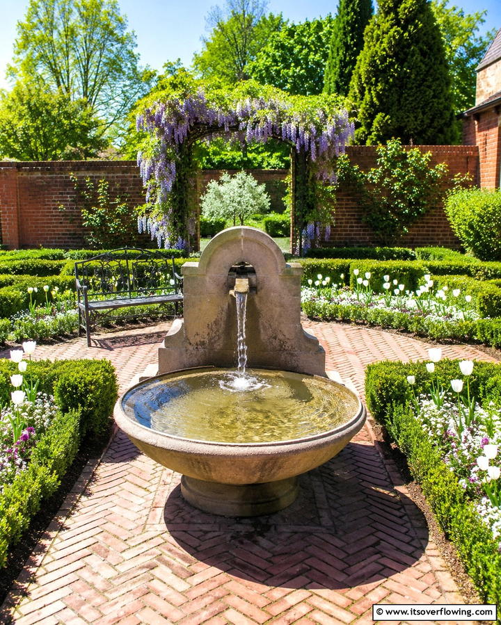 Basin and Spout Fountain - 25 Backyard Fountain Ideas for a Serene Outdoor Space