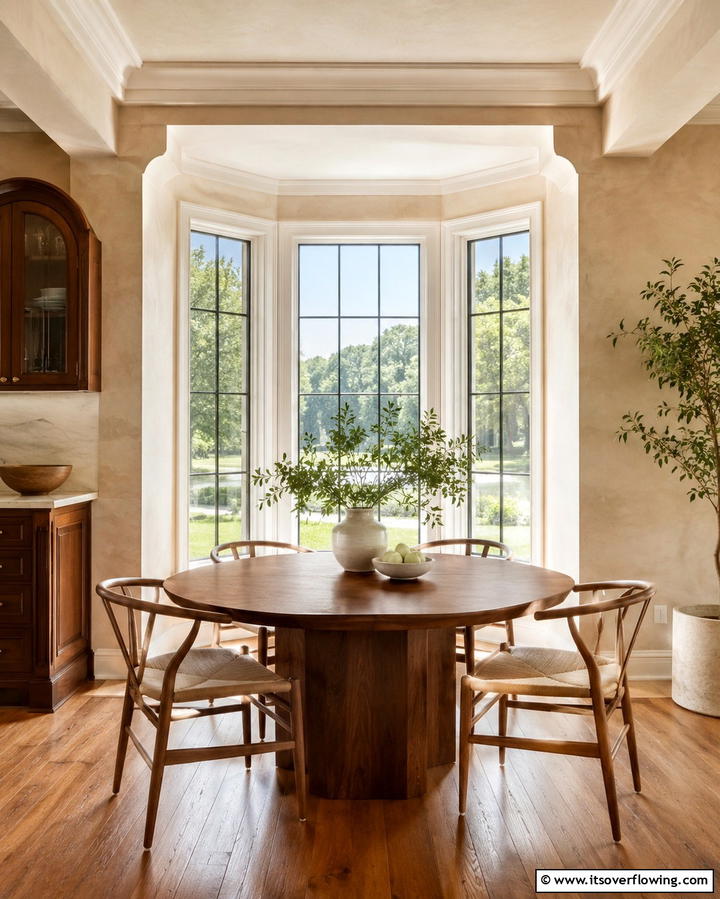 Bay Window Dining Area - 25 Kitchen Bay Window Ideas for a Bright Cooking Space
