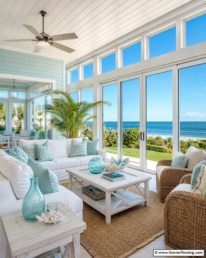 Beach Cottage Style - 25 Florida Room Ideas for a Relaxing Sun-Filled Space