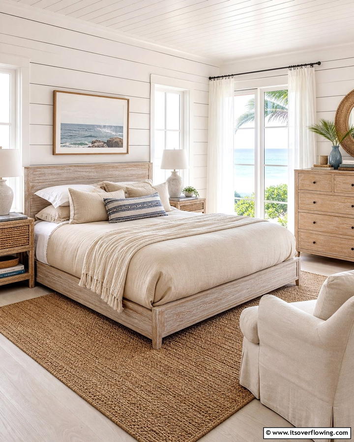 Beach Inspired Furniture Selection - 21 Coastal Bedroom Ideas for Relaxing Beach Vibes