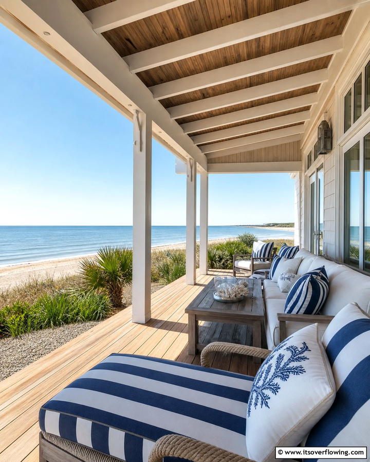 Beachside Bliss - 25 Shed Roof Porch Design Ideas for Cozy Spaces