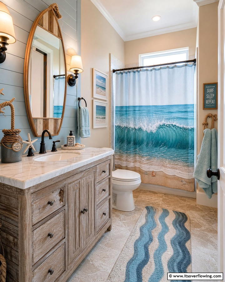 Beachside Escape Bathroom - 25 Boy Bathroom Ideas for a Fun and Functional Space