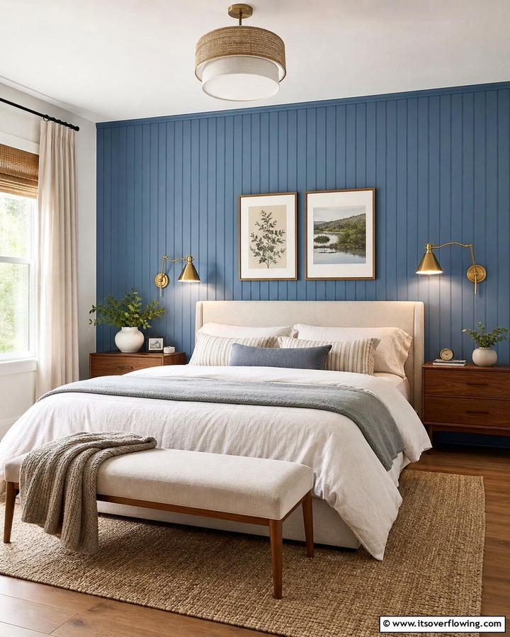 Beadboard Accent Wall for a Focal Point - 25 Beadboard Wall Ideas for Classic Charm