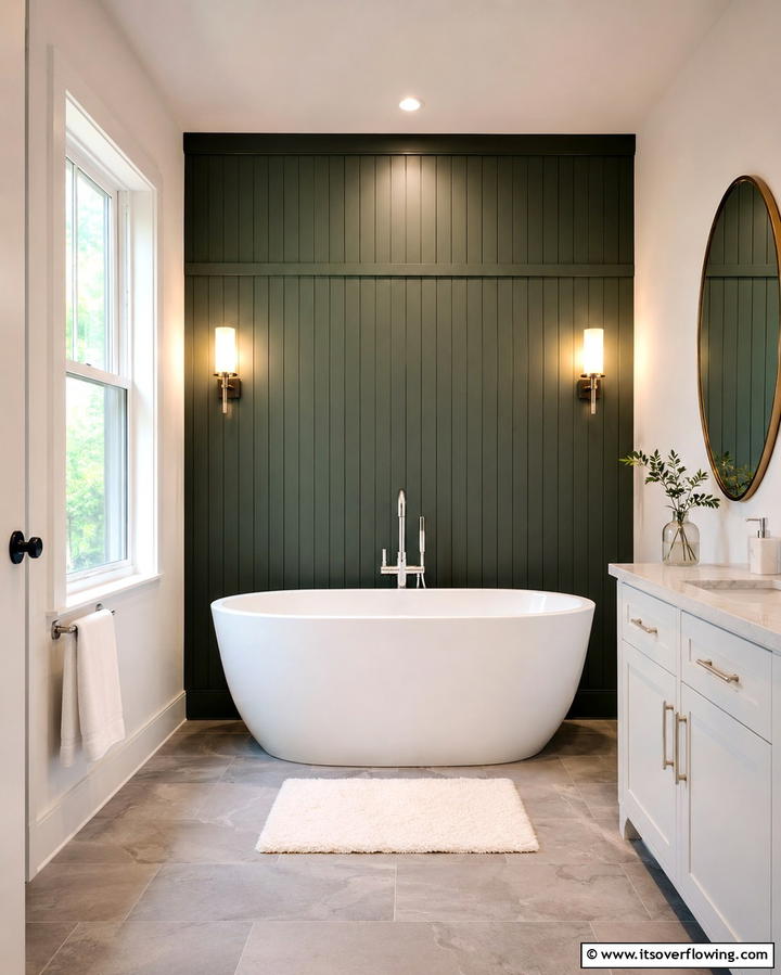 Beadboard Accent Wall - 25 Charming Beadboard Bathroom Ideas for a Classic Look