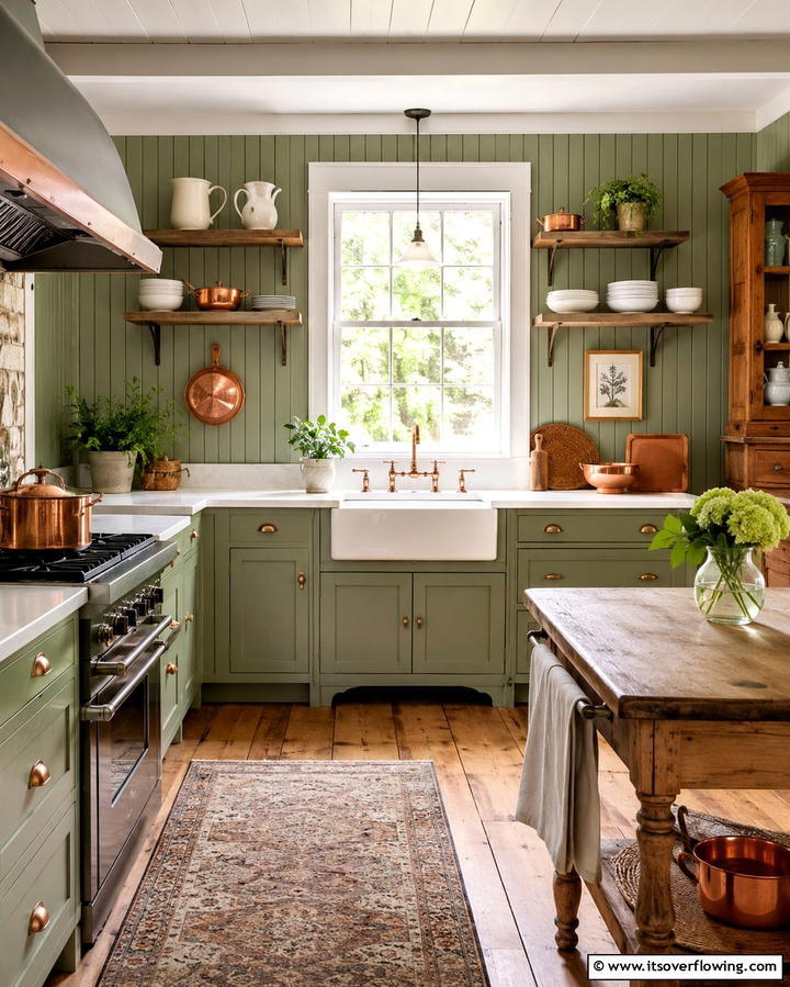 Beadboard Backsplash - 25 Vintage Kitchen Ideas for a Classic Culinary Space