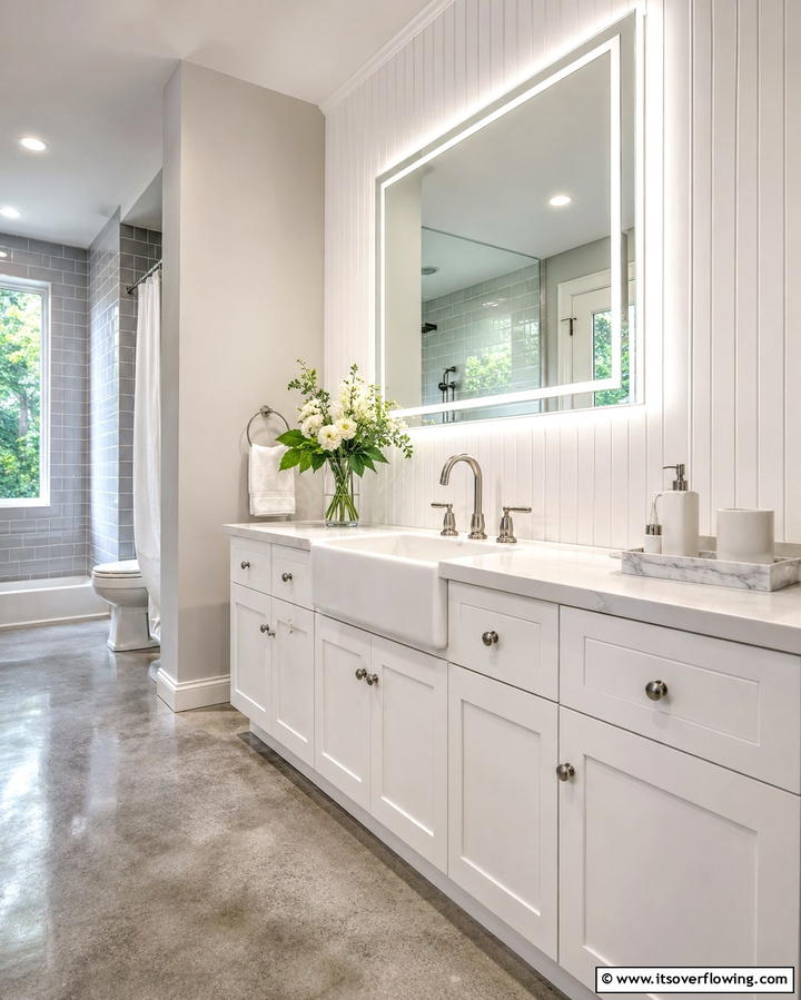 Beadboard Backsplash - 25 Charming Beadboard Bathroom Ideas for a Classic Look