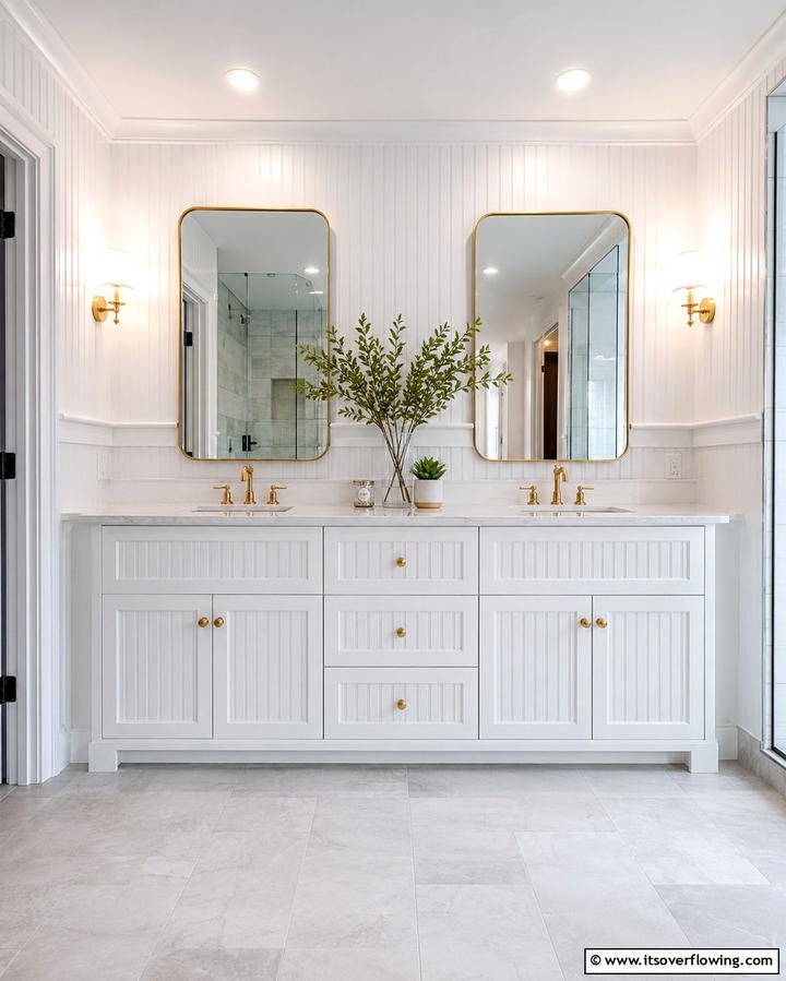 Beadboard Cabinet Doors - 25 Charming Beadboard Bathroom Ideas for a Classic Look