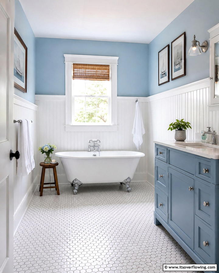 Beadboard Paneling - 25 Vintage Bathroom Ideas for Classic Charm