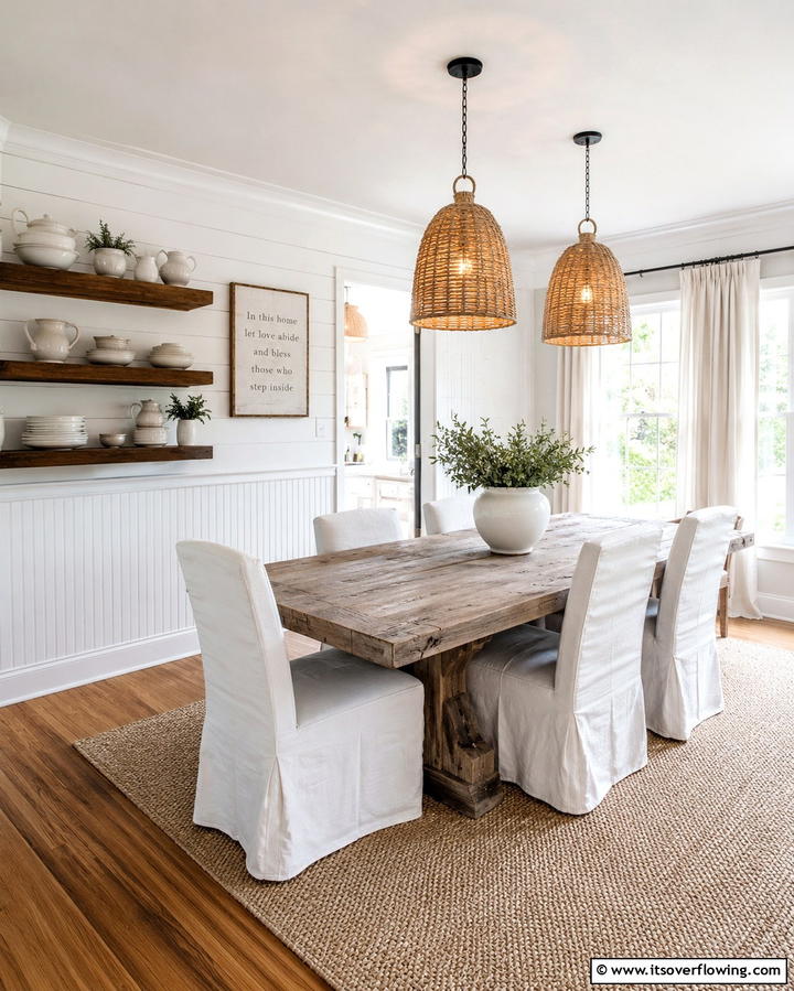 Beadboard Wainscoting - 25 Classic Dining Room Wainscoting Ideas for Timeless Appeal