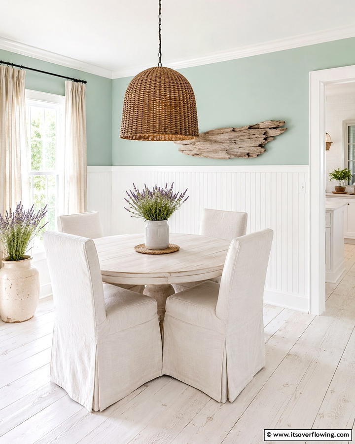 Beadboard Wainscoting for a Cottage Feel - 25 Classic Dining Room Wainscoting Ideas for Timeless Appeal