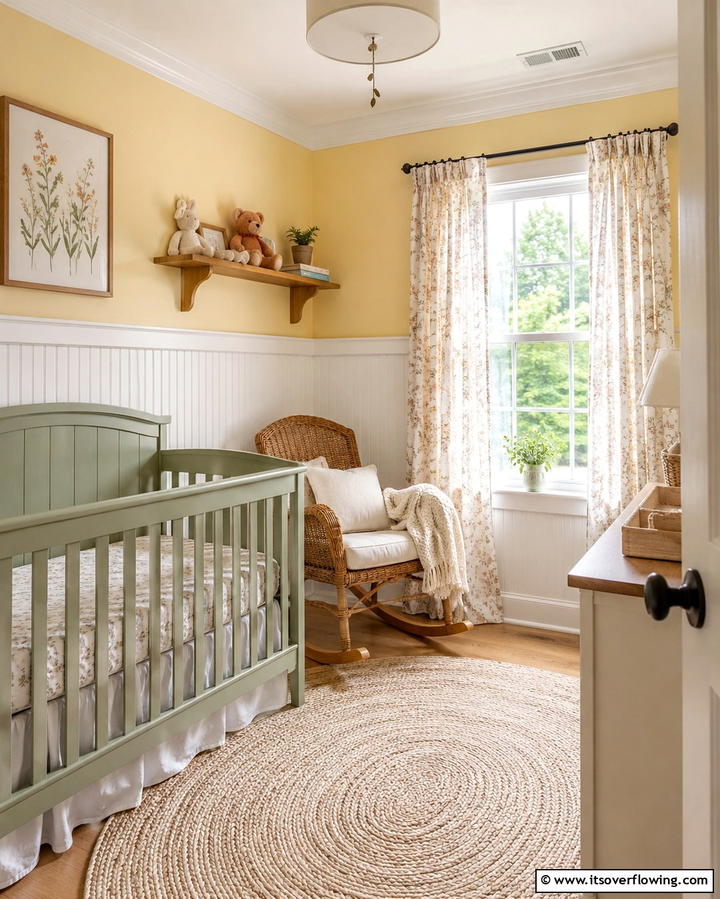 Beadboard Wainscoting - 20 Adorable Wainscoting Nursery Ideas for Your Baby’s Room