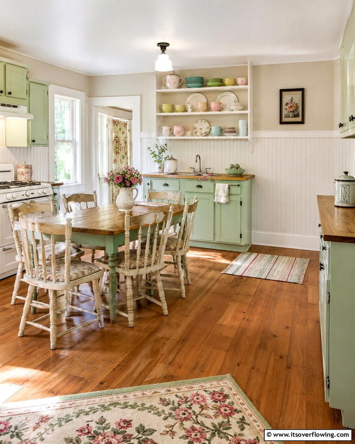 Beadboard Warmth - 25 Kitchen Wainscoting Ideas for a Chic Upgrade