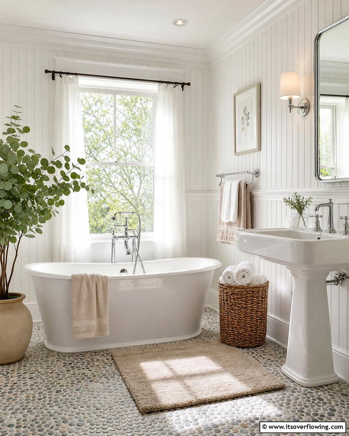 Beadboard in Bathrooms for a Spa Like Feel - 25 Beadboard Wall Ideas for Classic Charm