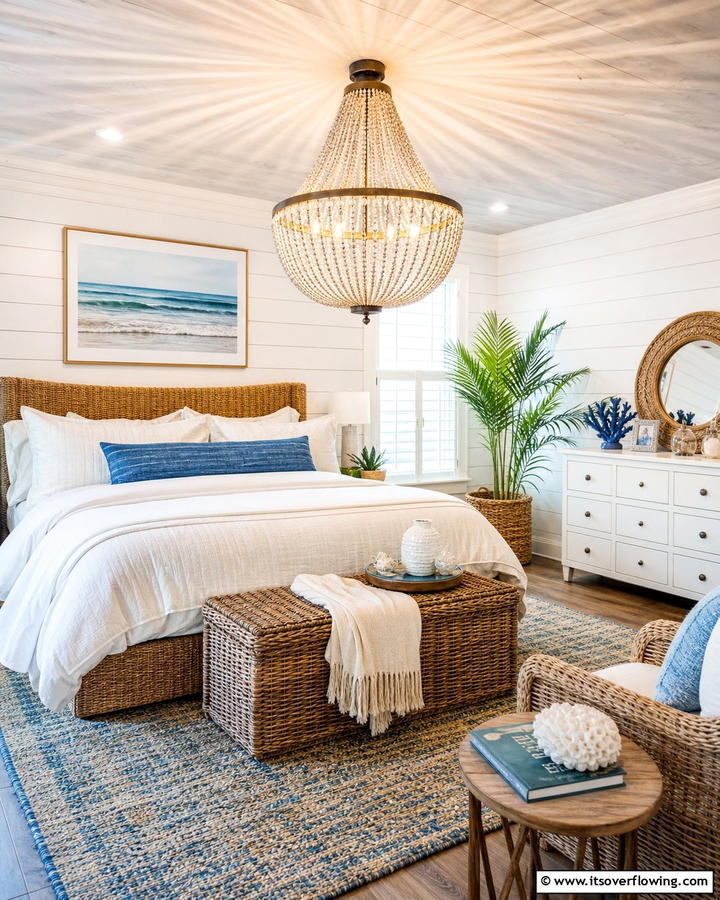 Beaded Beauty - 20 Bedroom Chandelier Ideas to Elevate Your Space