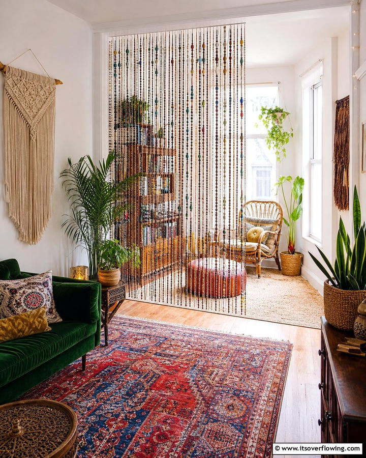 Beaded Room Dividers - 25 Bohemian Interior Design Ideas for a Chic Home