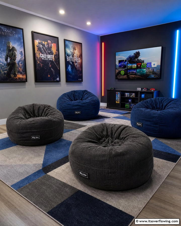 Bean Bag Chairs - 25 Man Cave Seating Ideas for Ultimate Comfort