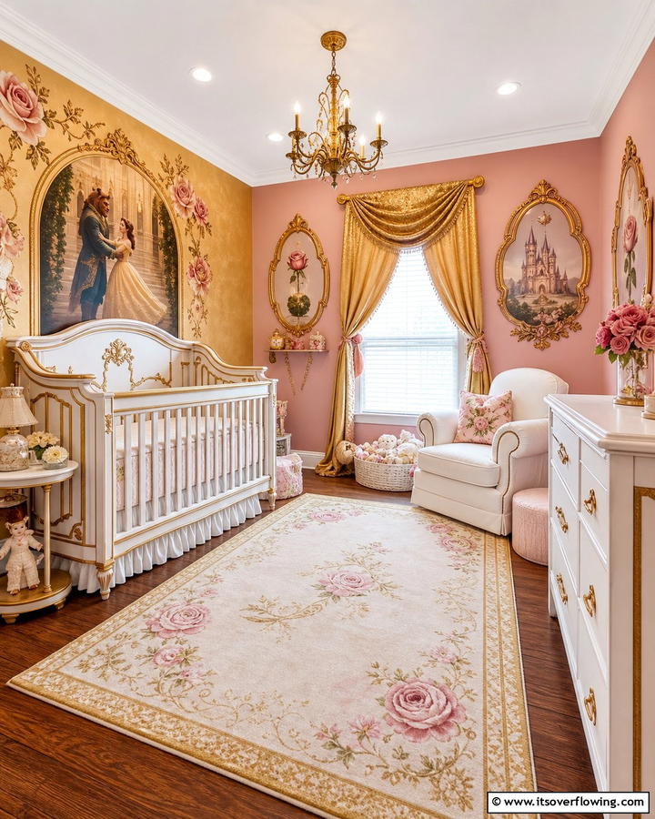 Beauty and the Beast Enchanted Nursery - 30 Disney Nursery Ideas for Magical Baby Rooms