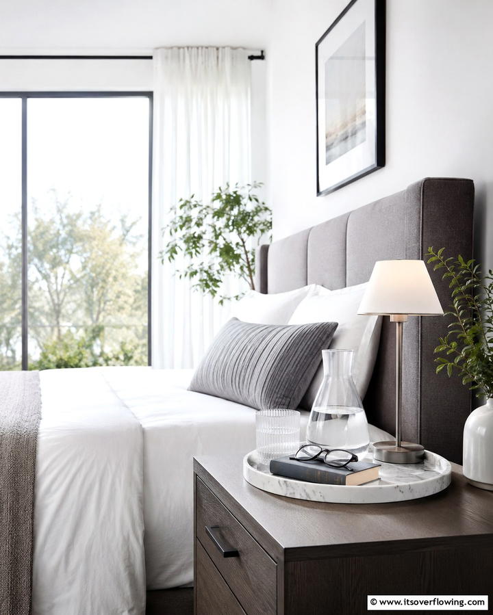 Bedside Tray for Night Essentials - 20 Tray Decor Ideas to Elevate Your Home Style