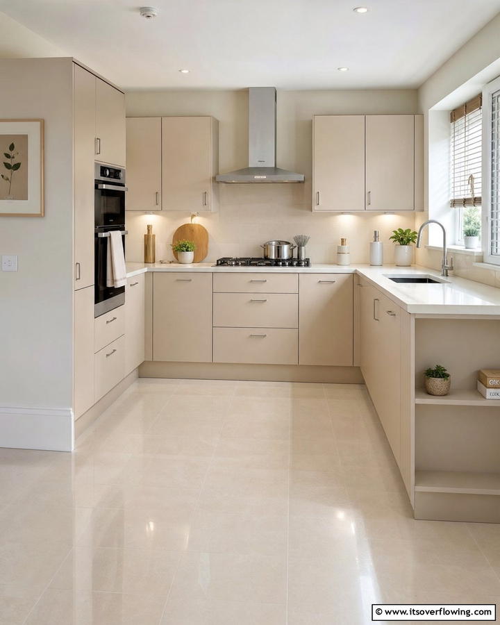 Beige Cabinets in Small Kitchens - 20 Kitchens With Beige Kitchen Cabinets for a Neutral and Elegant Look