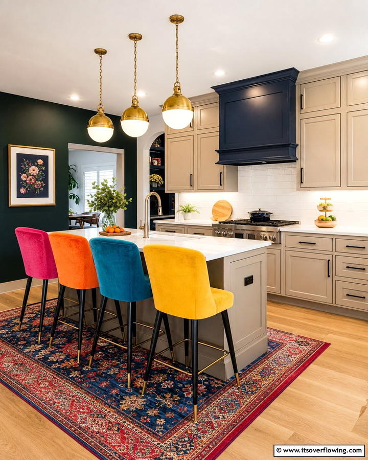 Beige Cabinets with Bold Accents - 20 Kitchens With Beige Kitchen Cabinets for a Neutral and Elegant Look