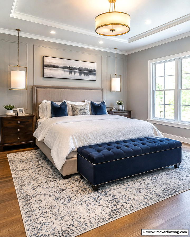 Bench at the Foot of the Bed - 25 Bedroom Seating Area Ideas for Comfort and Style