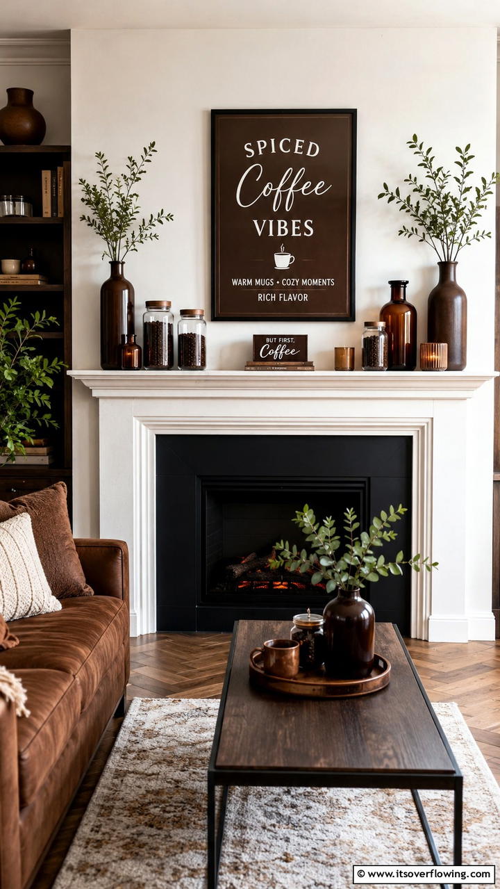 Berry and Branch Display - 30 Fall Mantel Decor Ideas for Seasonal Coziness