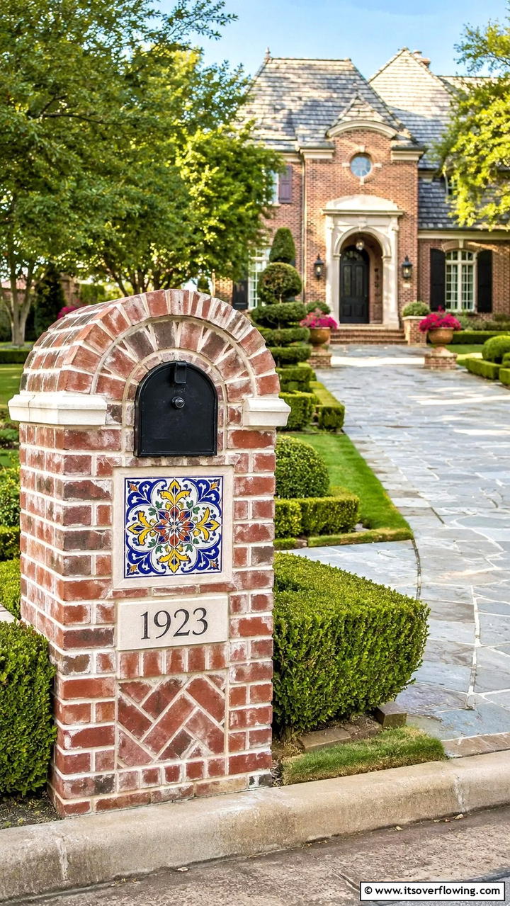 Bespoke Crafted Brick Mailbox - 30 Brick Mailbox Ideas for a Charming Curb Appeal Upgrade