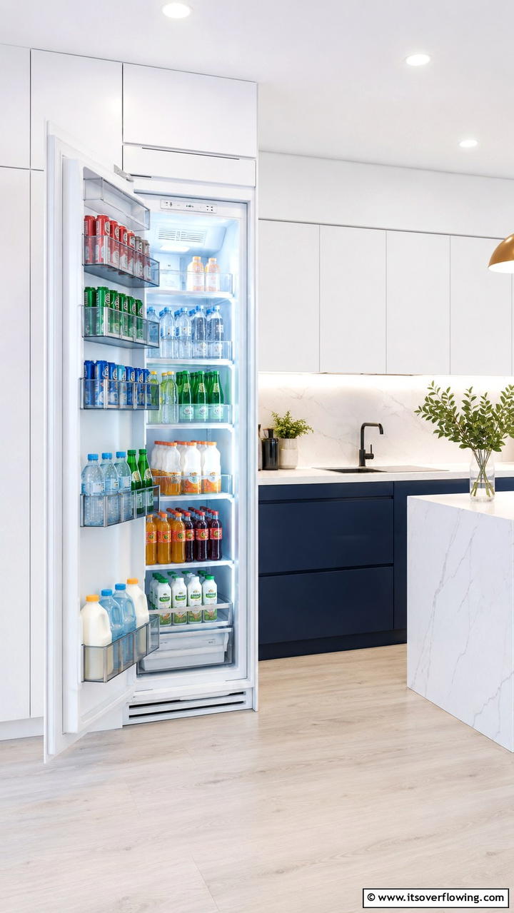 Beverage Bin System - 30 Fridge Organization Ideas for Efficient Storage