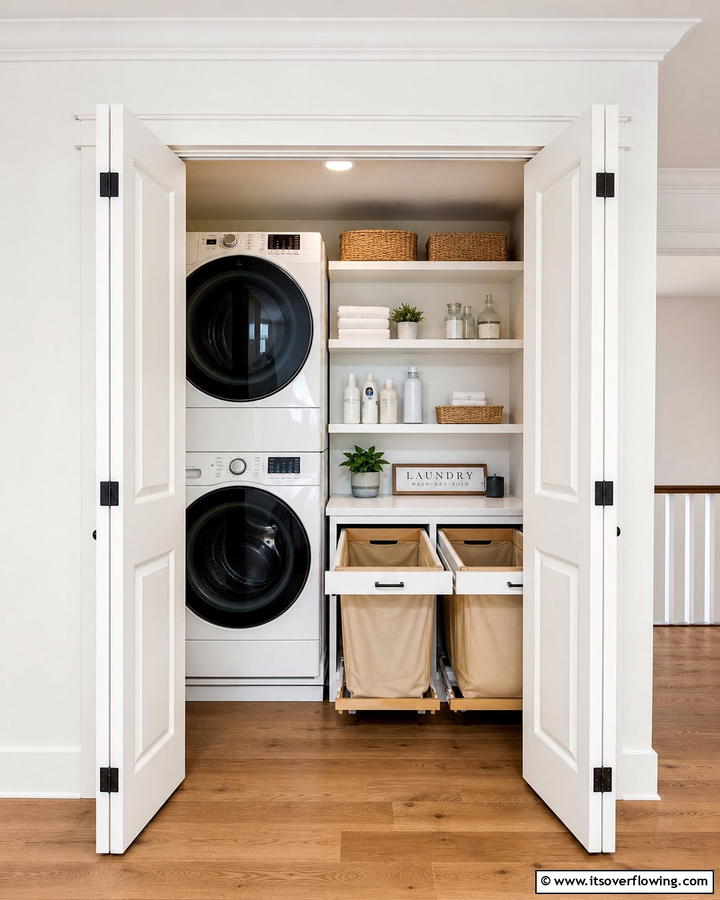 Bi Fold Door Convenience - 20 Laundry Room Door Ideas for a Stylish and Functional Space