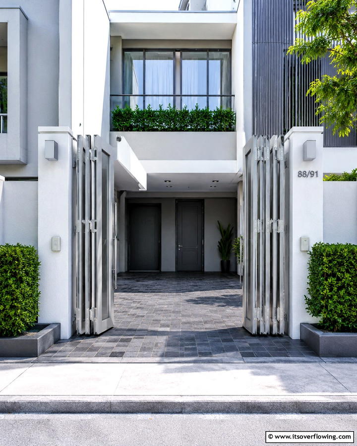 Bi Fold Entry Gate - 30 Inviting Front Gate Designs for Home Entrances