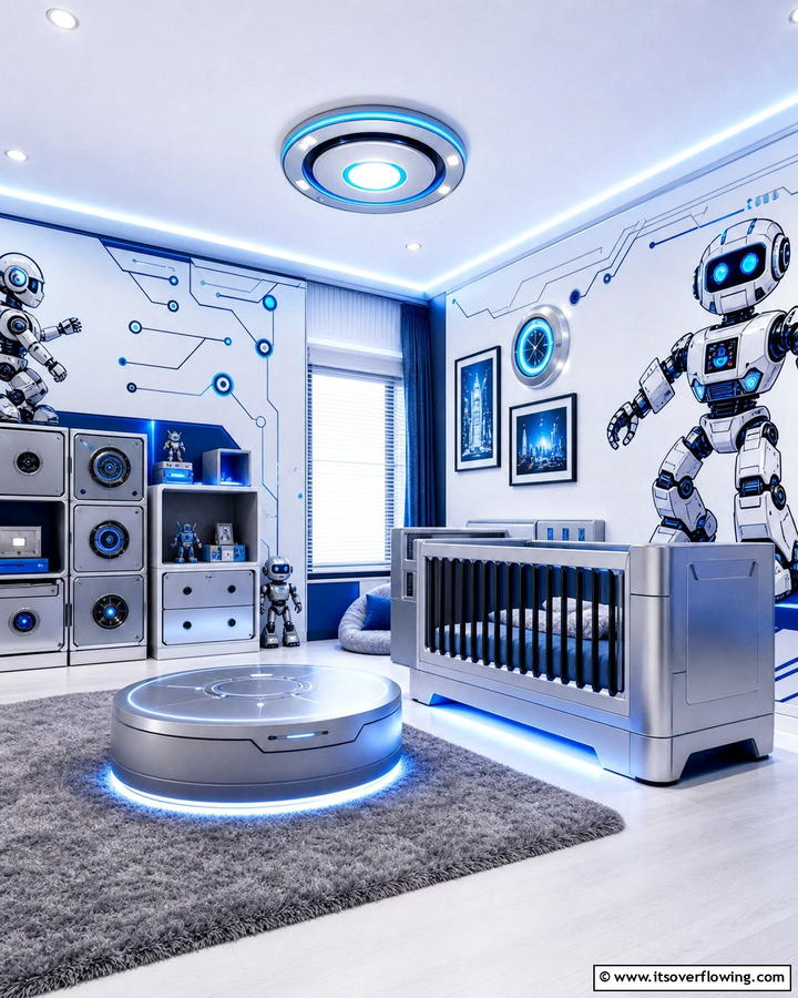 Big Hero 6 Futuristic Nursery - 30 Disney Nursery Ideas for Magical Baby Rooms