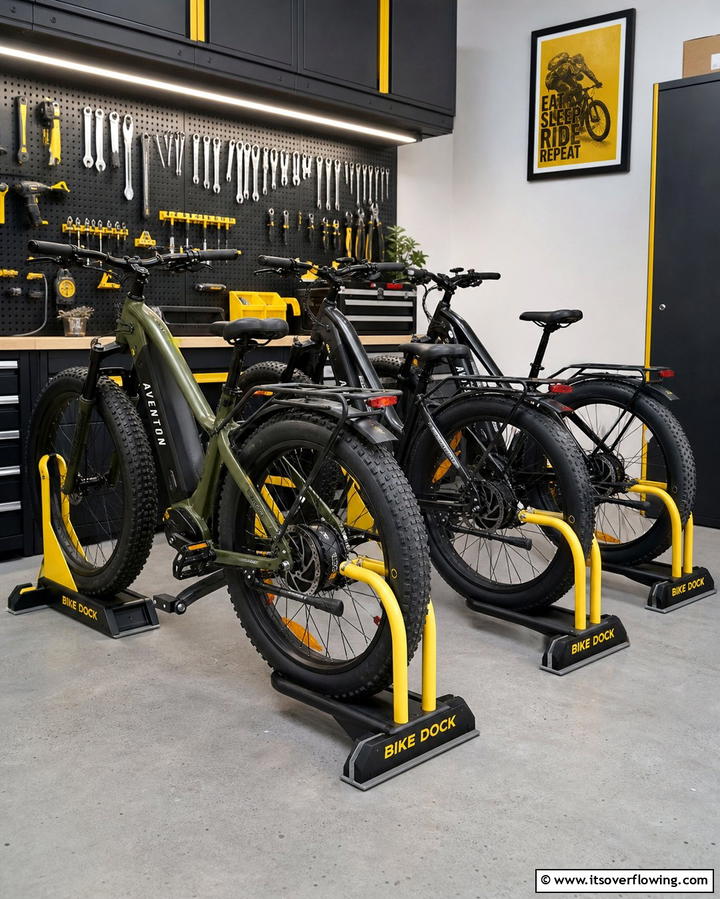 Bike Storage Stands for Floor Level Organization - 25 Garage Bike Storage Ideas for a Clutter-Free Space