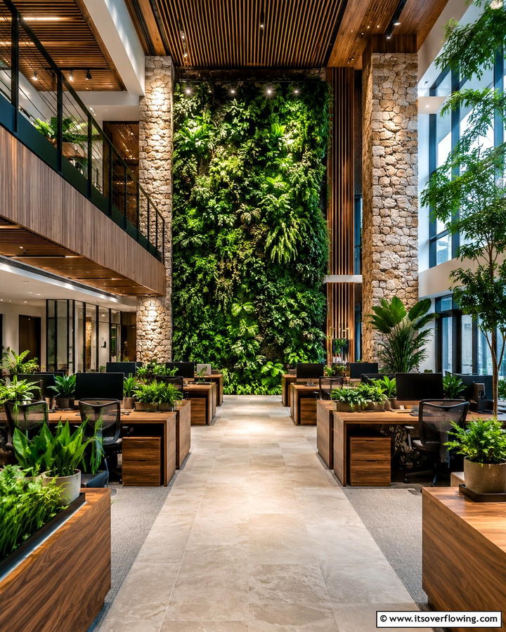 Biophilic Design to Connect with Nature - 25 Office Interior Design Ideas for a Productive and Stylish Workspace