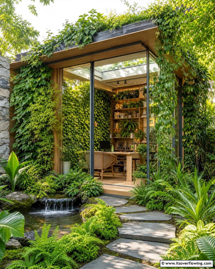 Biophilic Design - 20 Garden Office Ideas for a Productive Outdoor Workspace