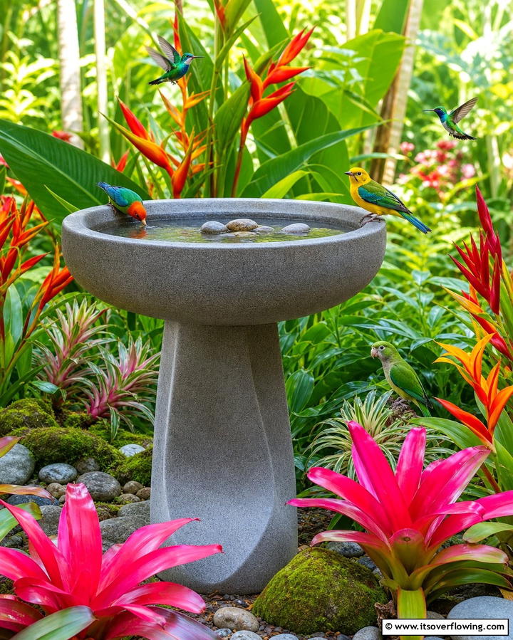 Bird Friendly Features - 25 Tropical Garden Ideas for a Lush Outdoor Oasis